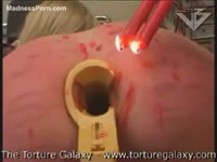 Brutal amateur BDSM video features a punished blonde left with welts
